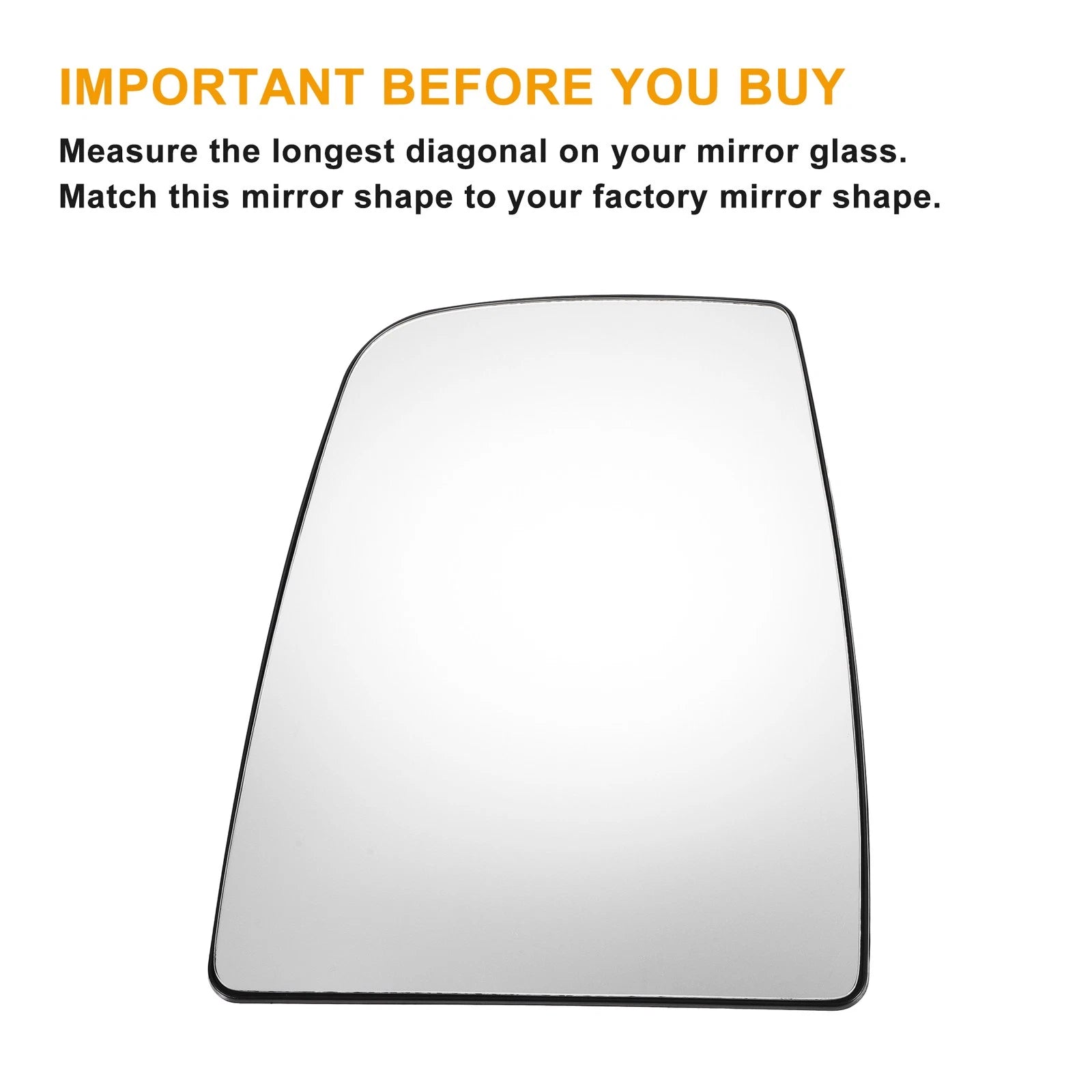 Left Upper Heated Mirror Glass for Ford Transit T150 T250 T350 (2015–2023)