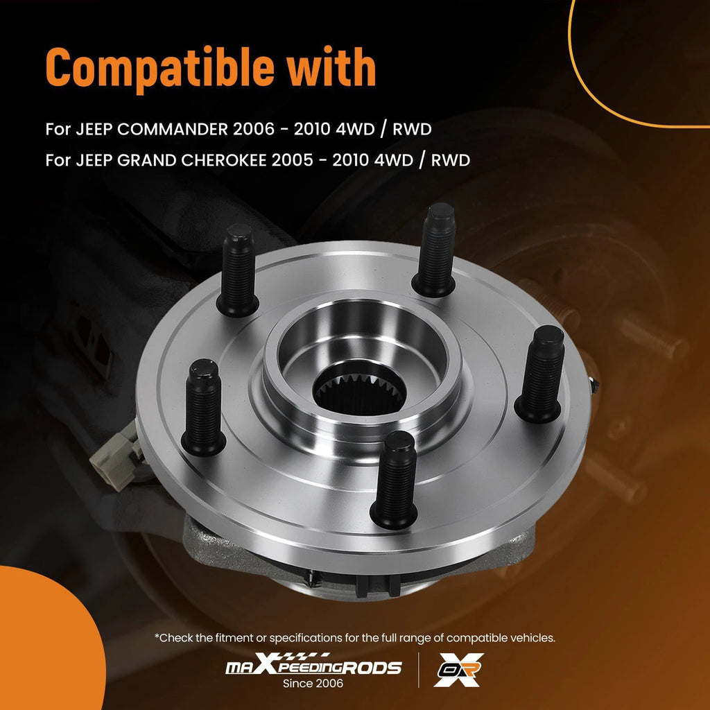 Front Wheel Hub & Bearing Pack for Jeep Commander (2006–2010) 513234 5 Lugs ABS