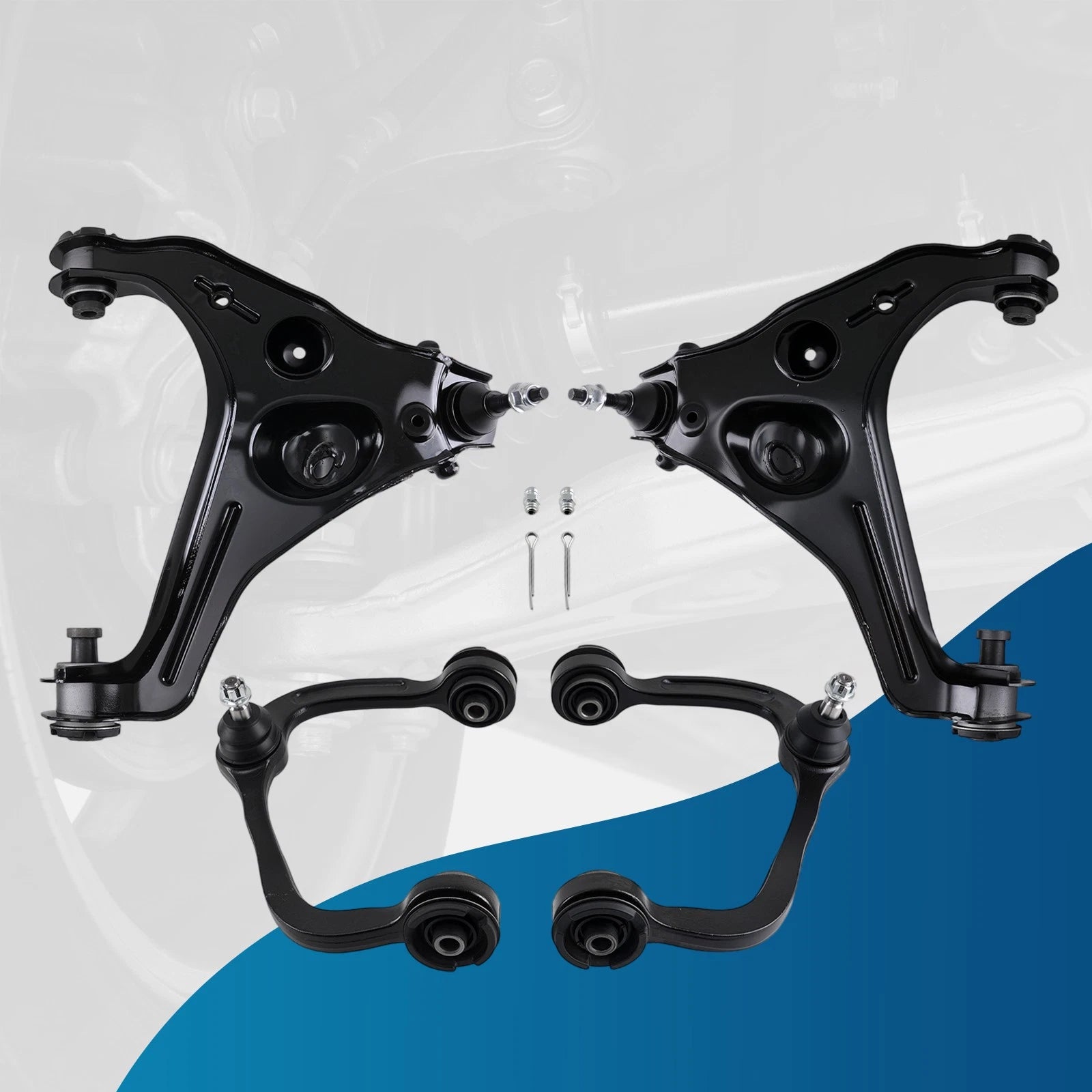 Set of 4 Front Upper Lower Control Arms Ball Joints for Ford F-150 Expedition (2009–2013)
