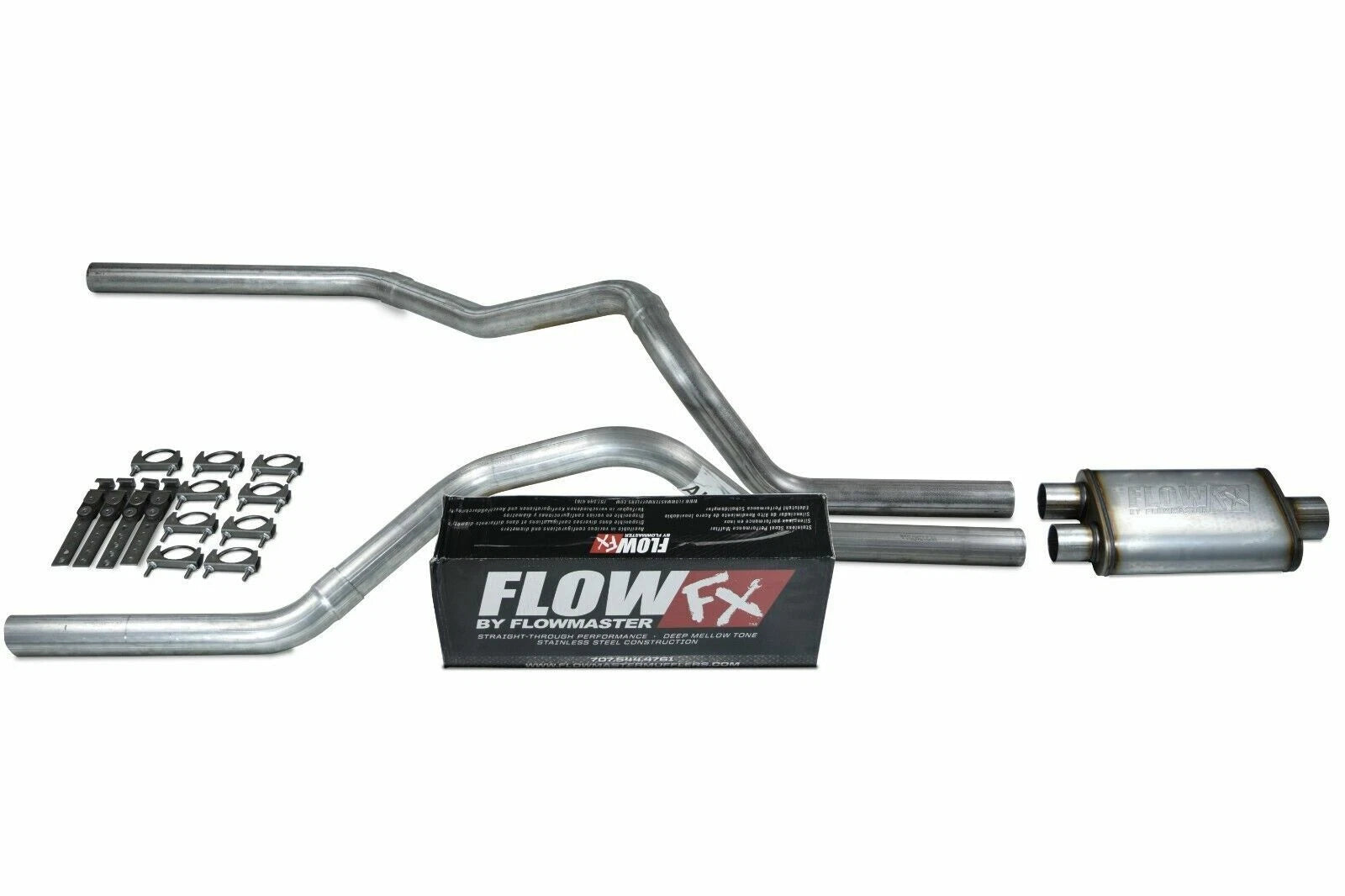 2.5" Dual Exhaust Kit for Ford F150 (2021–2025) Flowmaster Flow FX No Tips