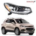 Headlight for Chevy Trax (2017–2019) Projector with LED DRL, Passenger Side
