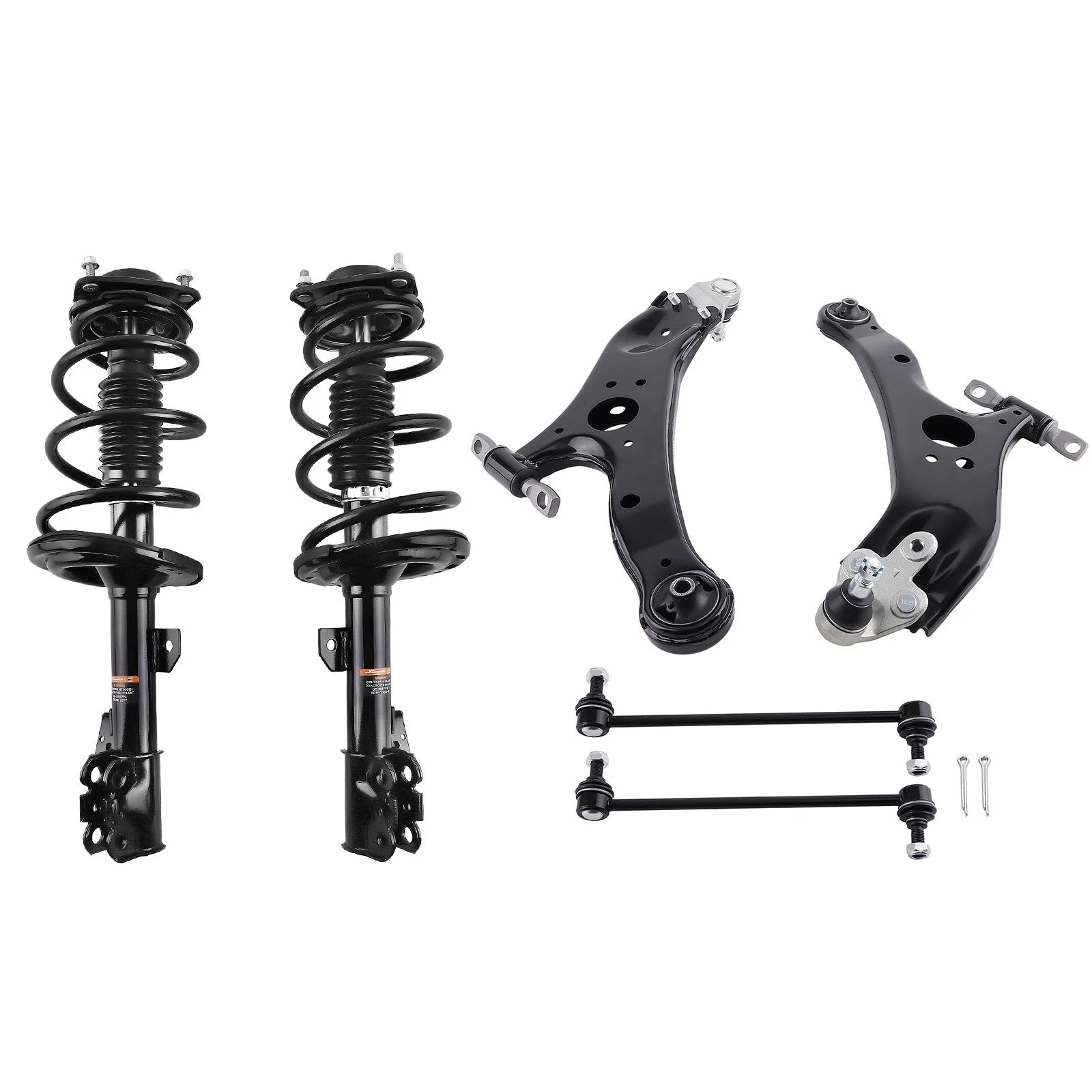 6pc Front Struts Shock & Control Arm for Toyota Sienna (2011–2014) FWD