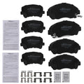 8x Brake Ceramic Pads Kit for Acura MDX (2007–2013), ZDX (2010–2013) D1280