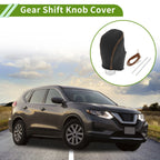 1 Pc Gear Shift Knob Cover for Nissan Rogue (2017–2020) Brown Faux Leather