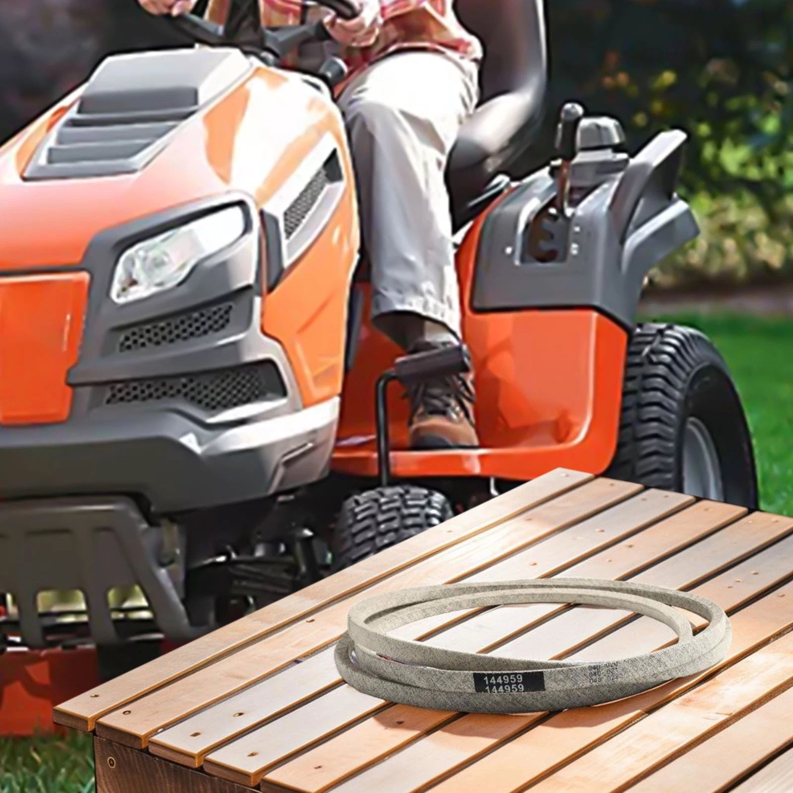 Replacement Deck Belt for Craftsman Poulan (144959, 1/2" X 95.5")