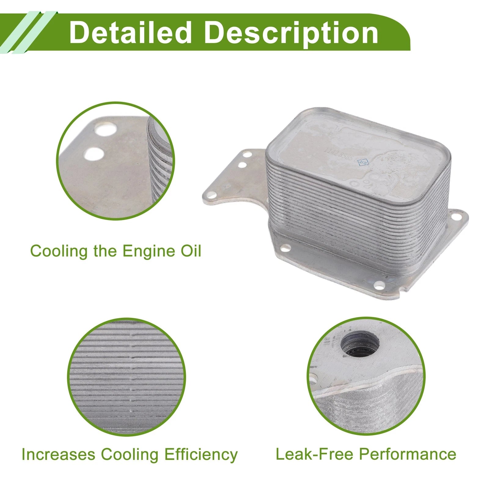 Engine Oil Cooler for BMW 320i XDrive (2013–2019) No. 11428585624