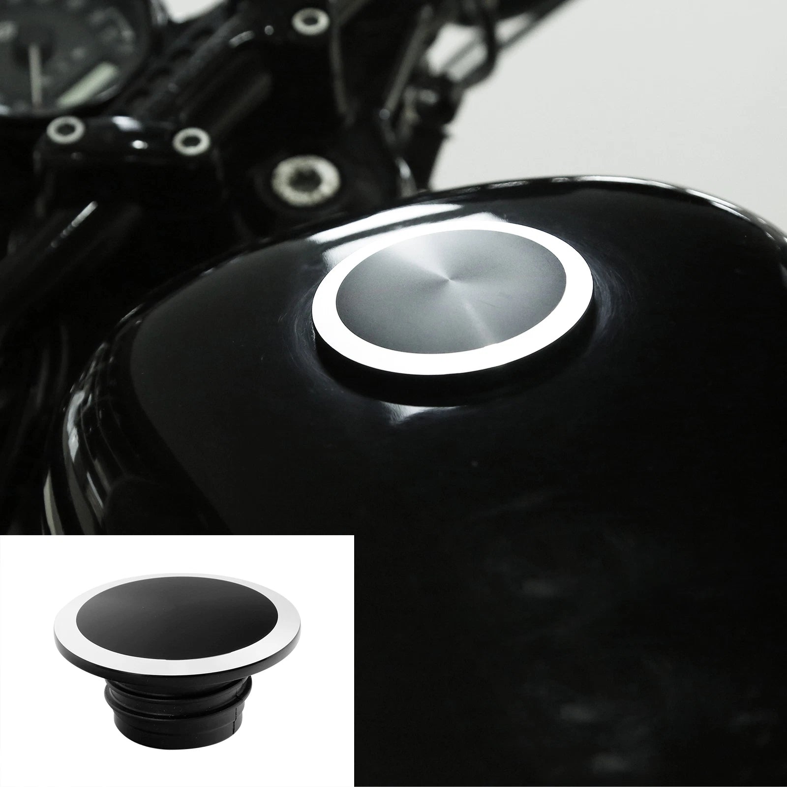Fuel Gas Tank Cap Cover for Harley Touring Road King Freewheeler (1994–2023)