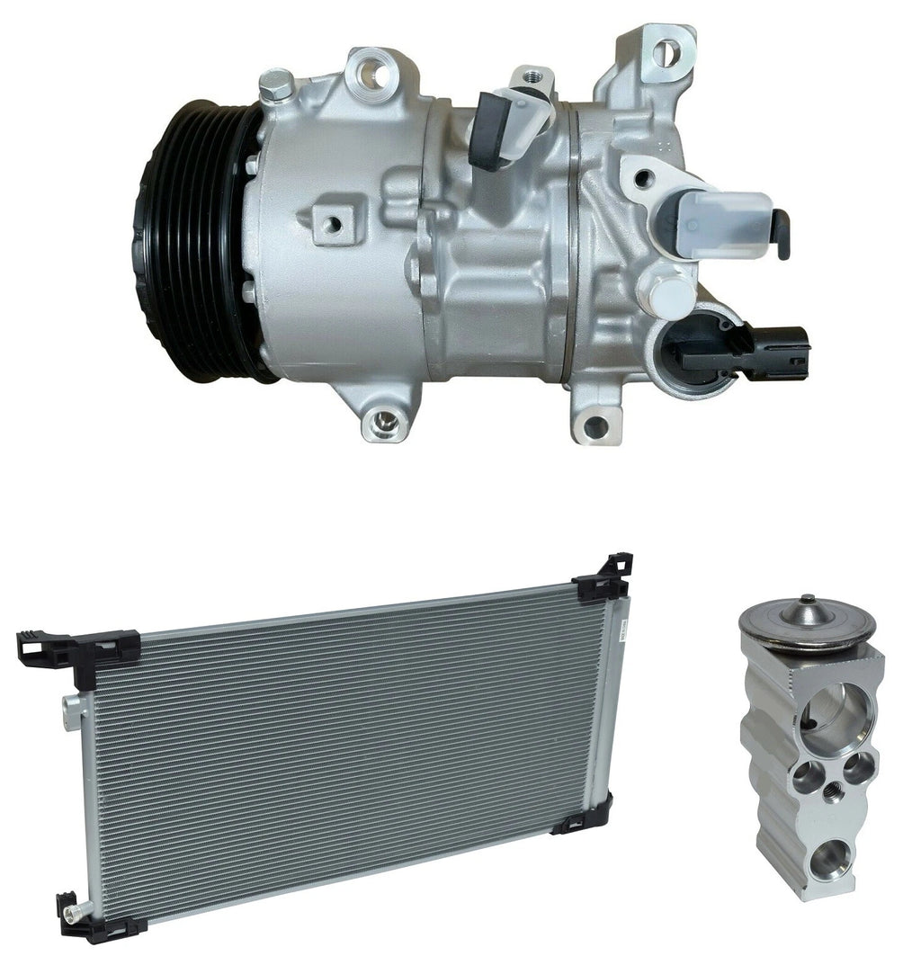 AC Compressor Kit With Condenser Replacement for Toyota Corolla 2.0L (2020–2020)