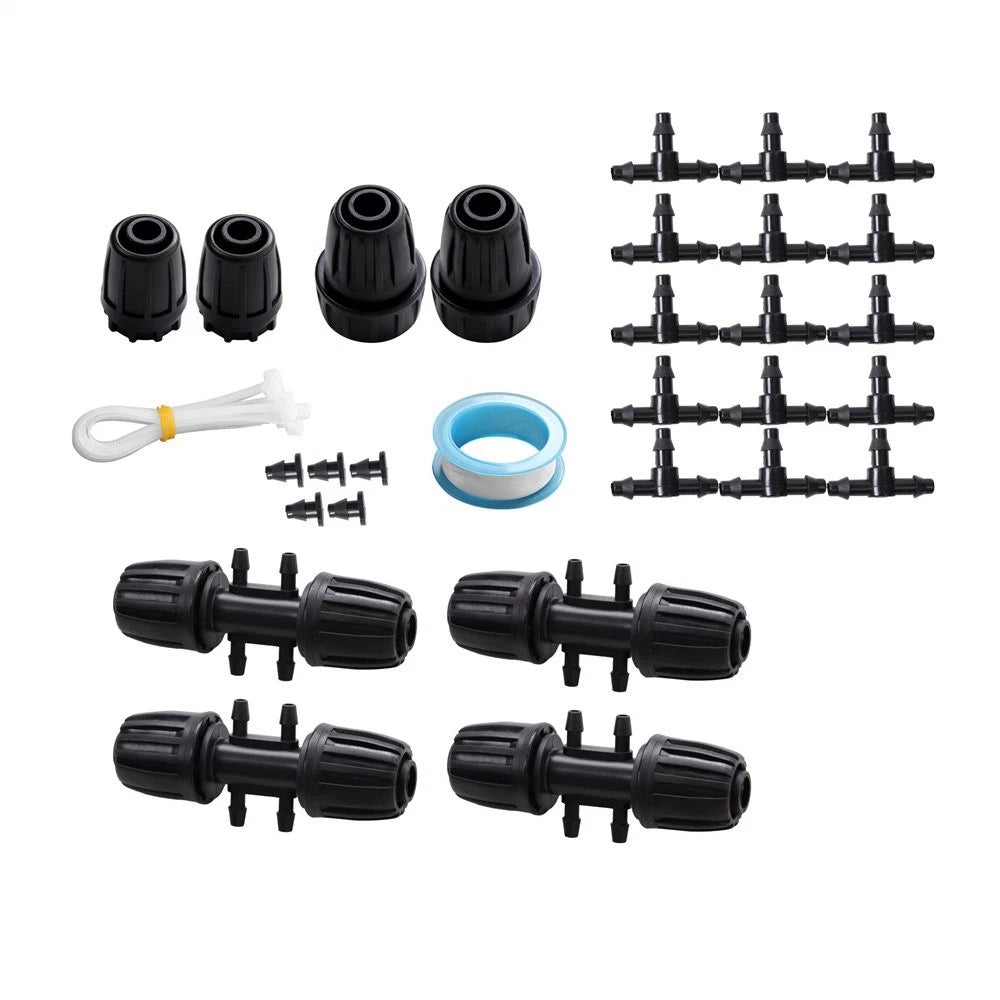 Drip Irrigation System for Garden (240FT) - Emitters & Barbed Fittings