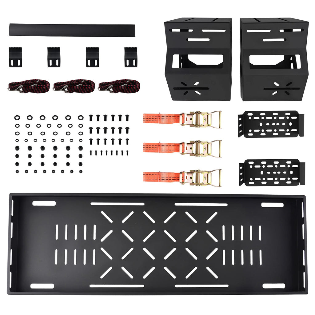 Heavy Duty Spare Tire Cargo Rack 80lb 27"-32" for Jeep Wrangler Ford Bronco
