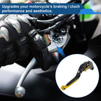 Adjustable Brake Clutch Lever for Honda CBR650R (2014–2022) Black Gold Tone