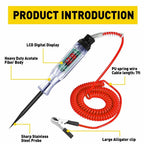 Digital Electric Circuit Tester for Universal Vehicles (6V/12V/24V)