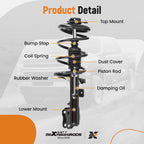 4X Front + Rear Struts w/Coil Spring for Mitsubishi Lancer (2008–2010) 172508