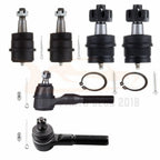 Set of 6 Front Suspension Ball Joints Tie Rods for Jeep Cherokee Comanche (1991–2001)