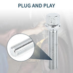 10 Pcs M14x1.5mm Ball Seat Wheel Lug Bolt 60mm Shank for Volkswagen Audi 