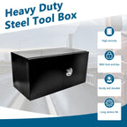 Black Steel Tool Box for Pickup Truck (48"X24"X24")
