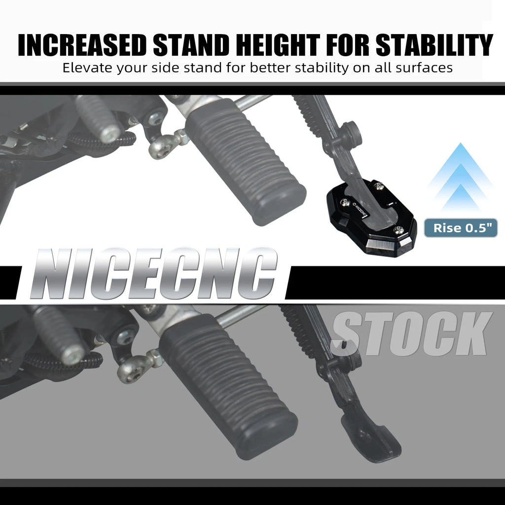 Kickstand Side Stand Enlarger Pad for Harley Sportster S RH1250S (2021–2024)