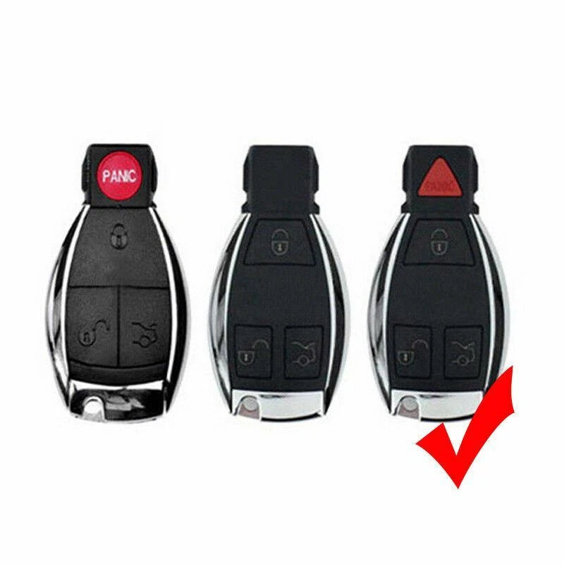 Full Protection Silver Keyless Cover Case for Mercedes-Benz (2007-2014)