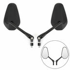 Pair M10 Rearview Mirrors for Motorcycle Universal (Custom Cruiser, Cafe Racer)