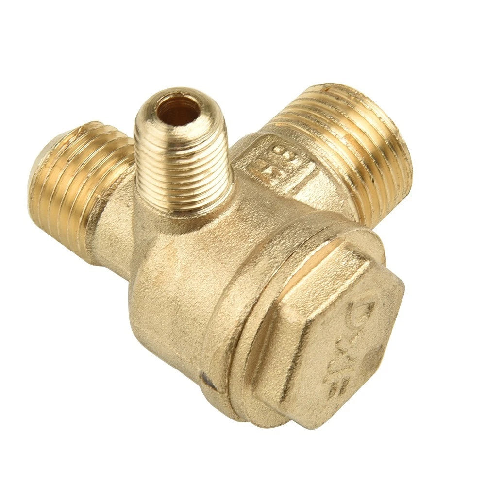 Replacement Compressor Pump Check Valves Cut-off Valve 3 Port Brass for
