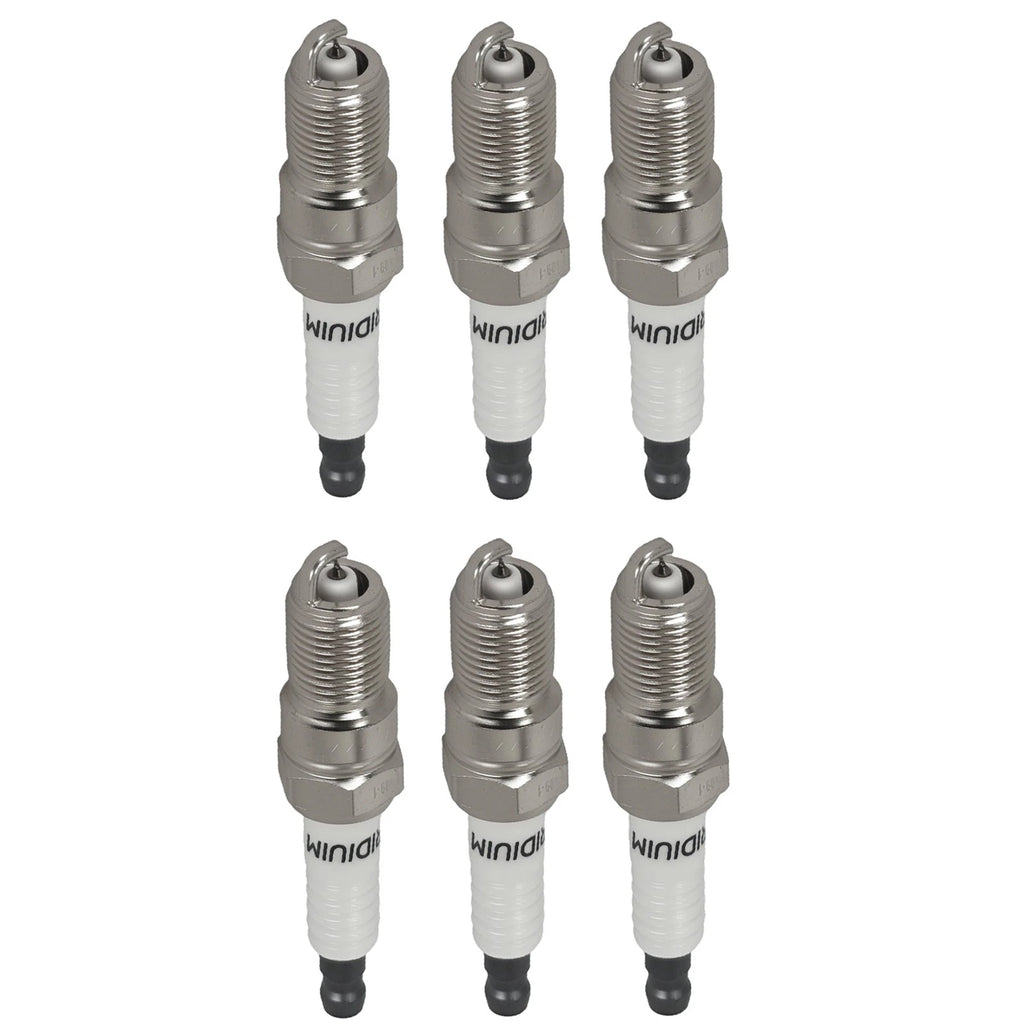 Iridium Spark Plugs 6 Pack for Ford Ranger 2.0L 2.3L 2.5L, Escape 2.3L, Mustang