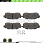 4X Ceramic Brake Pads for Nissan 350Z Altima Cube Juke Maxima Sentra (2003–2020)