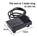 Foot Pedal Switch for Flame Retardant Material with 1m Wire 10A SPDT