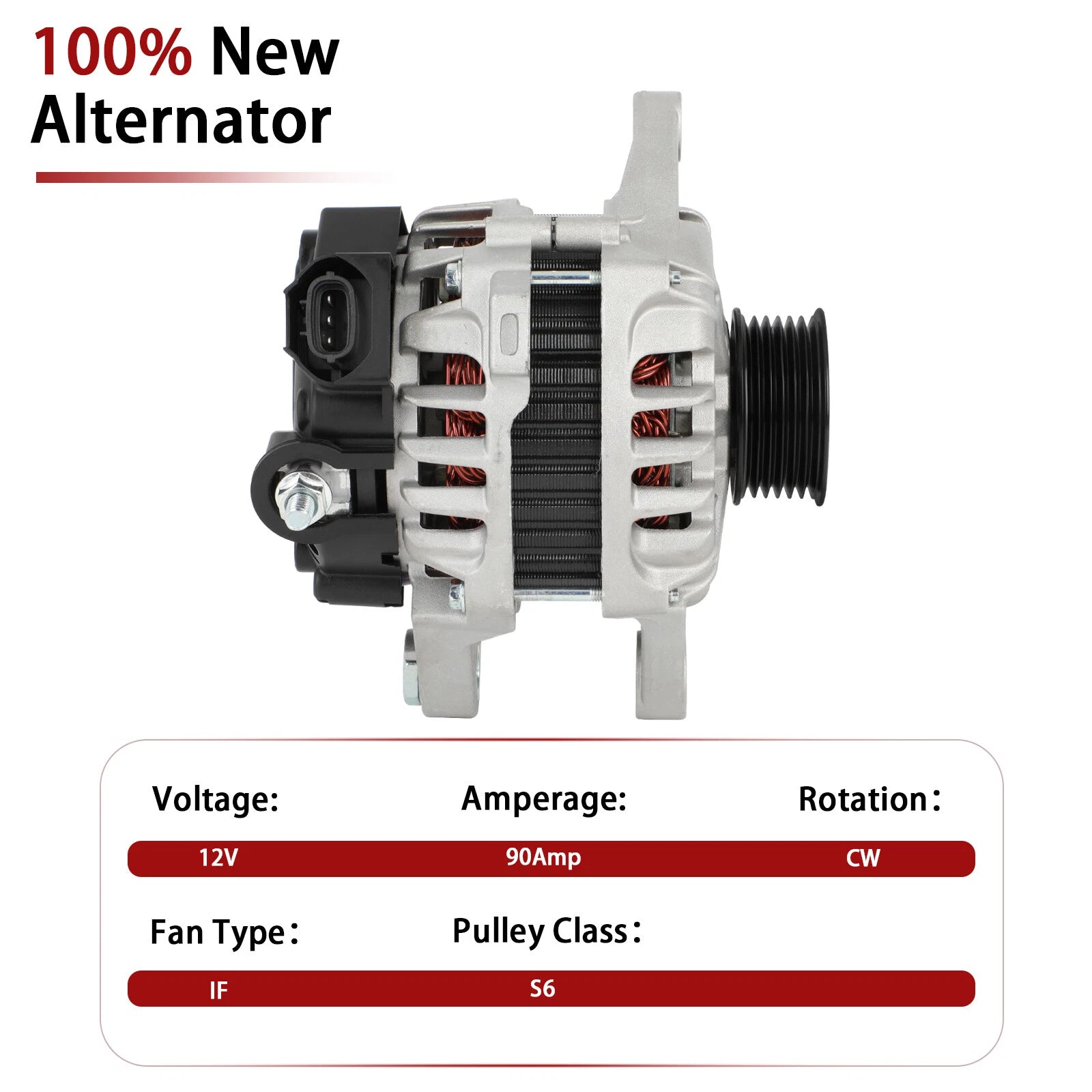 Alternator for Hyundai Veloster, Kia Rio (2012-2017)