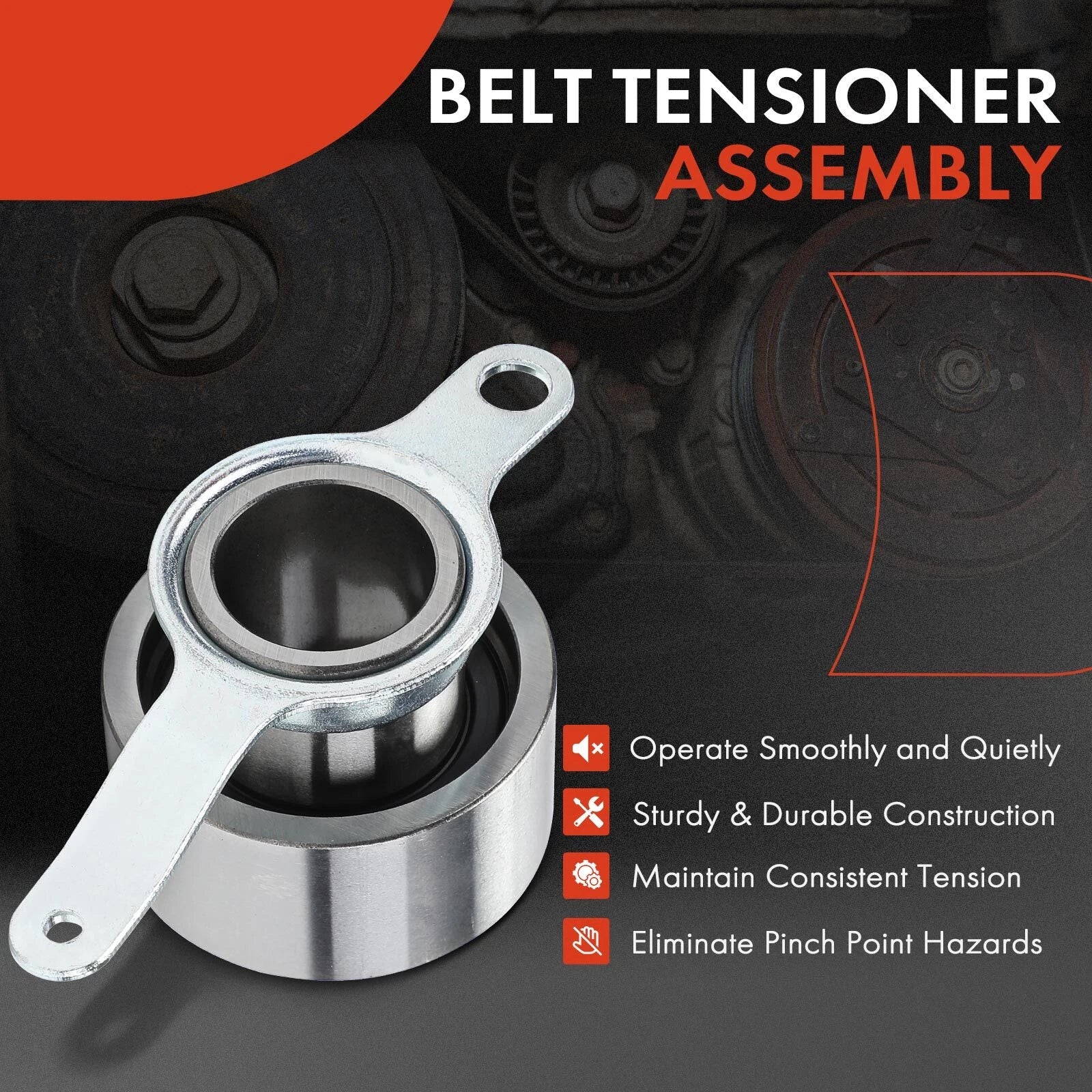 Belt Tensioner with Pulley for Honda Civic (1992–2000) Civic del Sol Acura EL