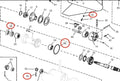 Lower Unit Oil Seal & O-ring Set for OMC Cobra Volvo Penta (2.3L, 3.0L)