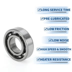 Deep Groove Ball Bearing 17x35x10mm for Scooter Skateboard (6003)