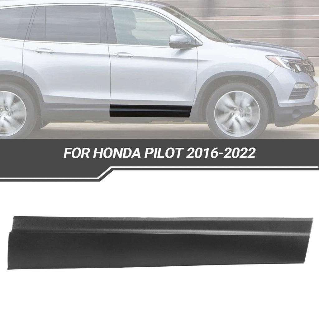 Set of 2 Exterior Front Left+Right Side Door Lower Molding Trim for Honda Pilot (2016–2023)
