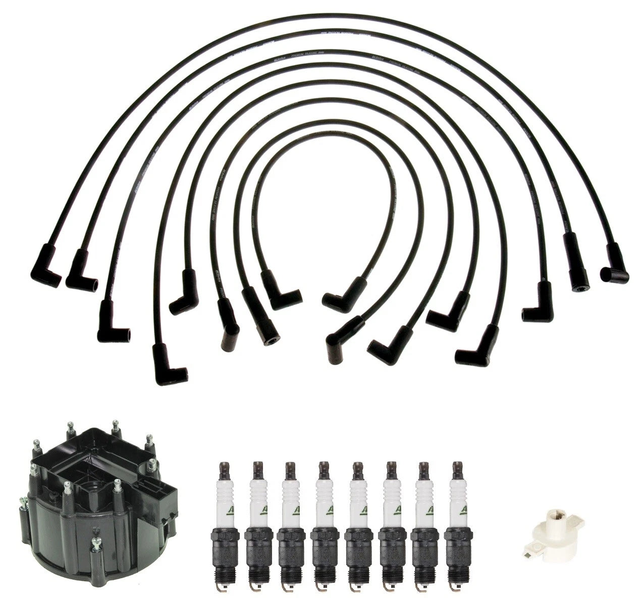 ACDelco Ignition Kit for Buick Chevy GMC (Includes Rotor, Cap, Wires, Plugs)