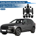 16 Pcs Non-Slip Mat for BMW X3 (2018–2019) PVC White