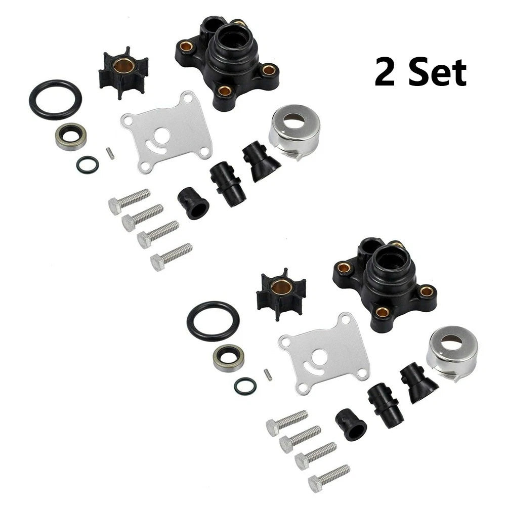 Set of 2 Water Pump Impeller Kit for Johnson Evinrude (9.9-15HP) 394711