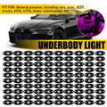 100PCS Purple LED Rock Lights for Jeep Truck UTV (Offroad)