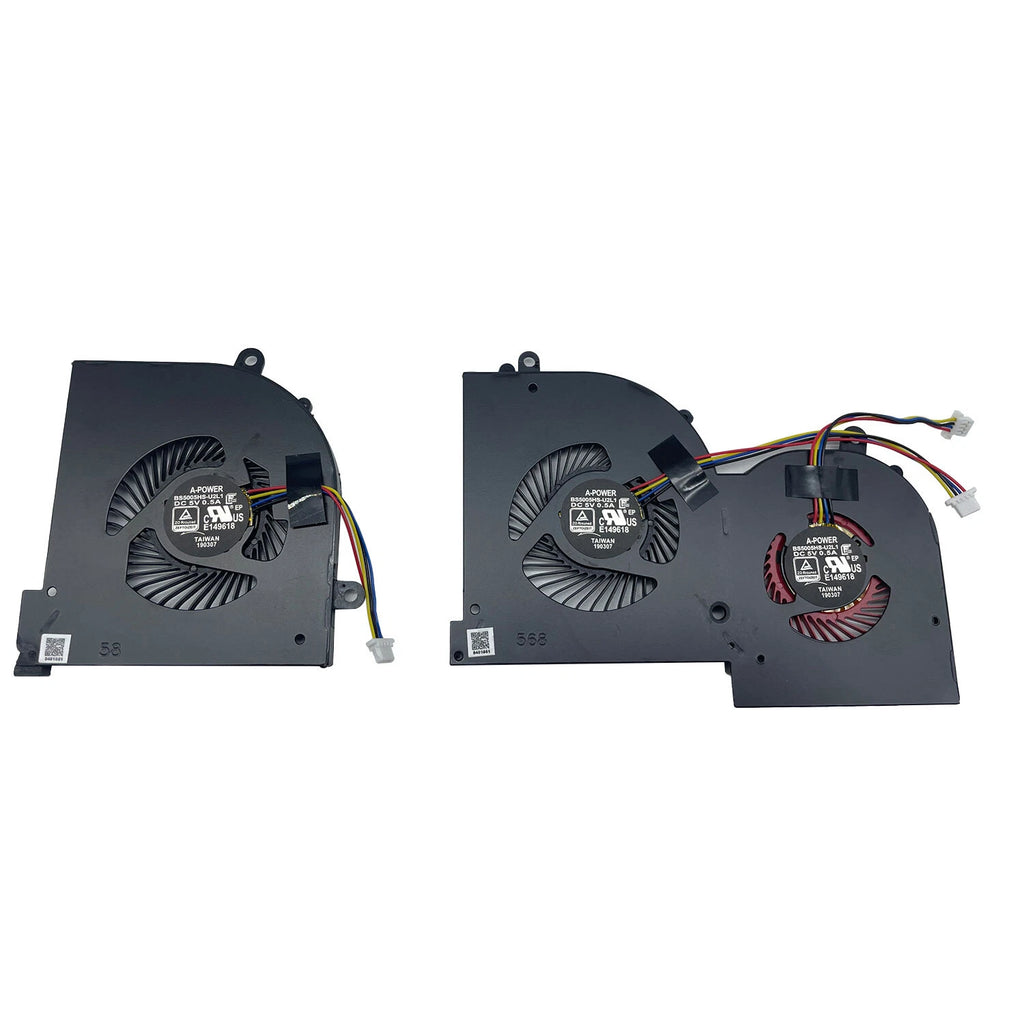 GPU & CPU Fan for MSI GS65 Stealth 8SE 8SF 8SG 8RE 8RF GS65VR (2018–2019)