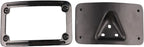 Black Curved Laydown License Plate Mount Bracket for Harley