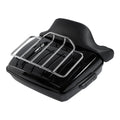 Black Chopped Trunk Backrest Luggage Rack for Harley Touring (2014–2026)
