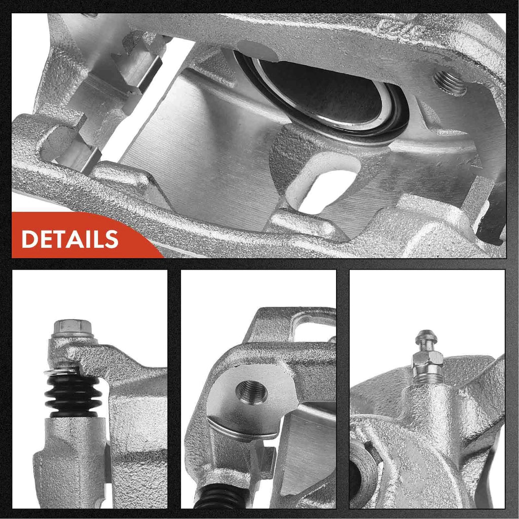 Rear Brake Caliper with Bracket & Brake Pad for Acura CL TL Honda Element (2001–2008)