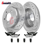 11.4'' Rear Drilled Rotors & Pads for Dodge Caravan, Town & Country (2001–2007)