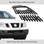 Upper Black Billet Grille Insert for Nissan Frontier (2009-2021)