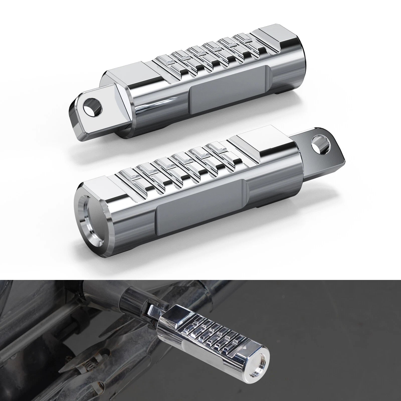 Rider Footpegs Footrest for Harley Sportster 883 XL883 Low XL883L Custom XL883C (2004–2023)