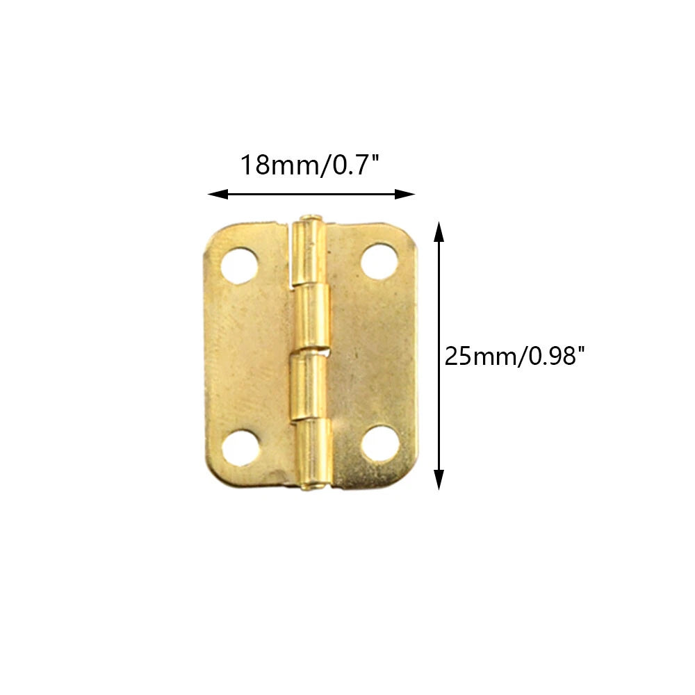 10pcs Antique Mini Hinges for Jewelry Box Cabinet (25x18mm)