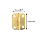 10pcs Antique Mini Hinges for Jewelry Box Cabinet (25x18mm)