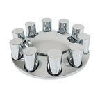 Chrome Hub Covers for Semi Truck (Fits 33mm Nut)