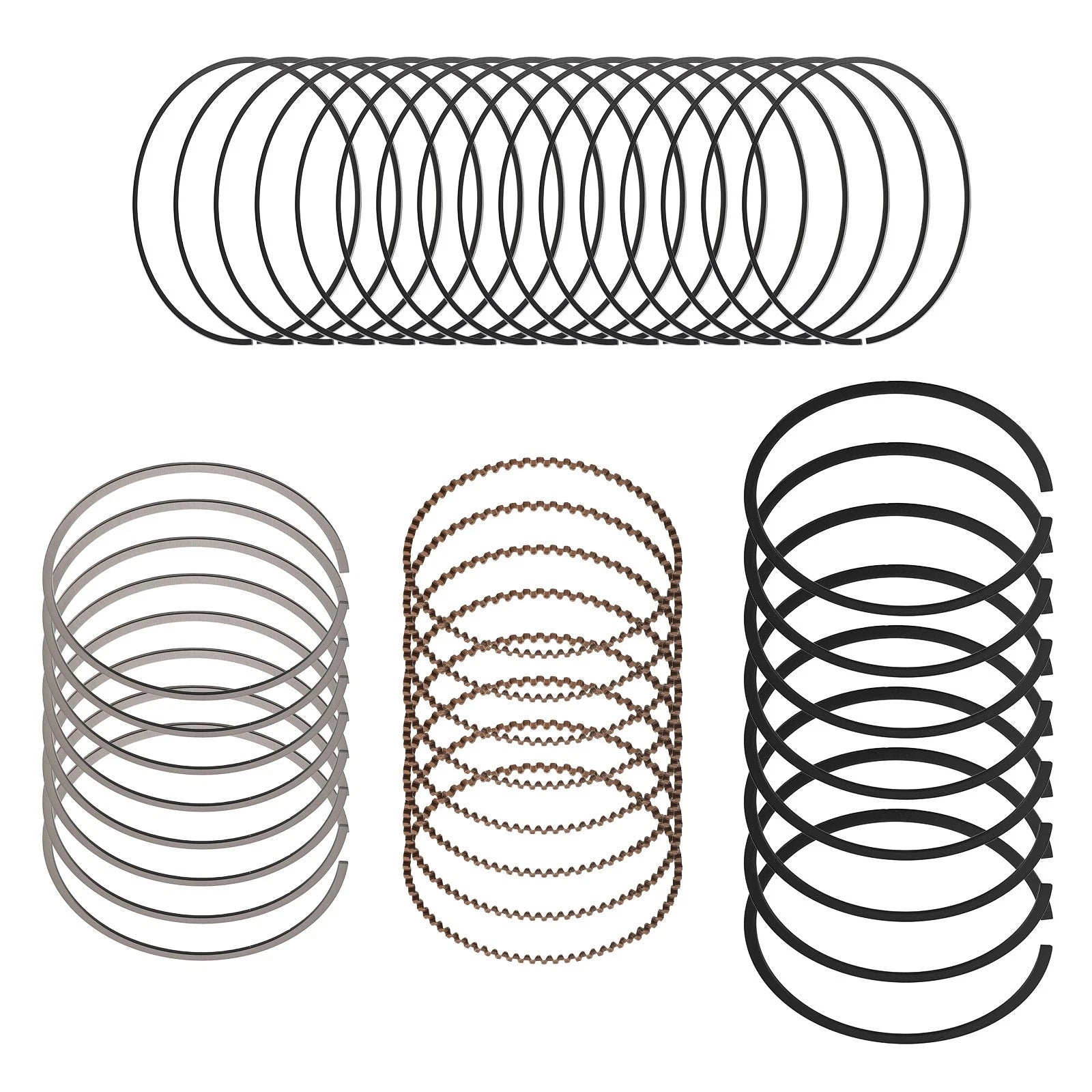 Piston Ring Set for Chevy Silverado GMC Sierra 4.8L 5.3L V8 (1999–2013) 41859CP