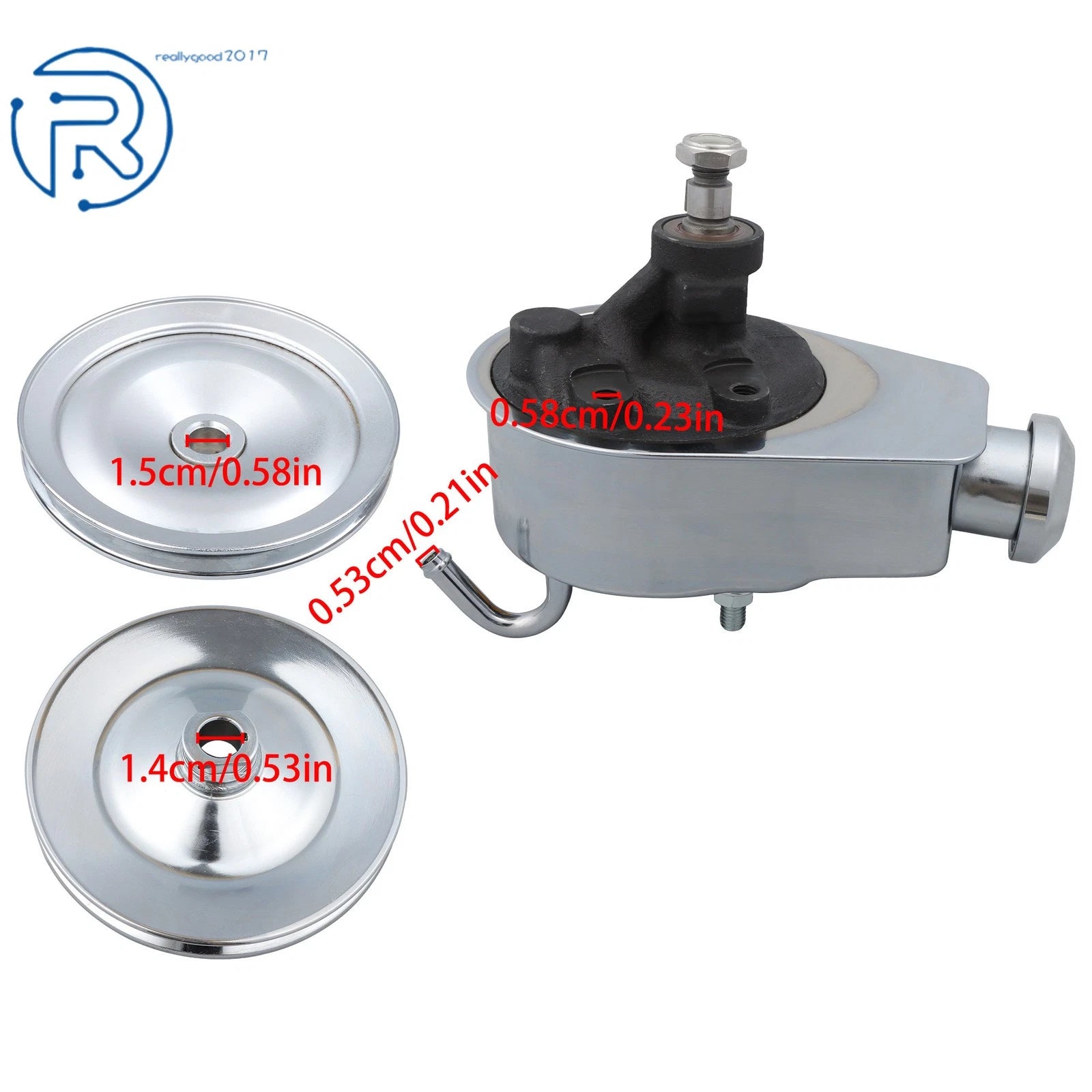 Power Steering Pump for Chevy SBC BBC Saginaw Style (Single Groove)