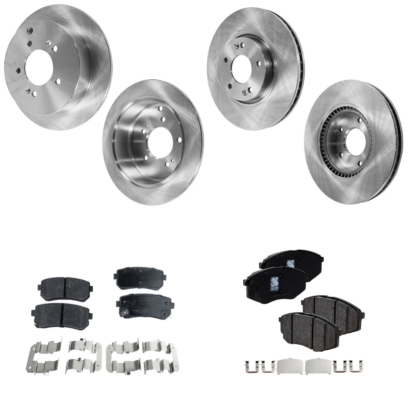Disc Brake & Pad Kit for Hyundai Tucson (2010–2012) Ceramic Organic Pads