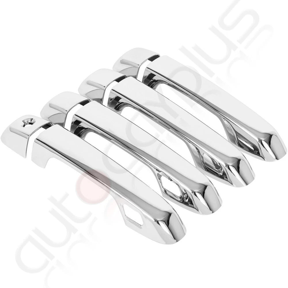 Set of 4 Door Handle Covers for Toyota Land Cruiser Prado (2010–2022) Chrome